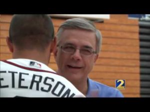 Atlanta Braves honor Atlanta local hero for teaching beep baseball and goalball